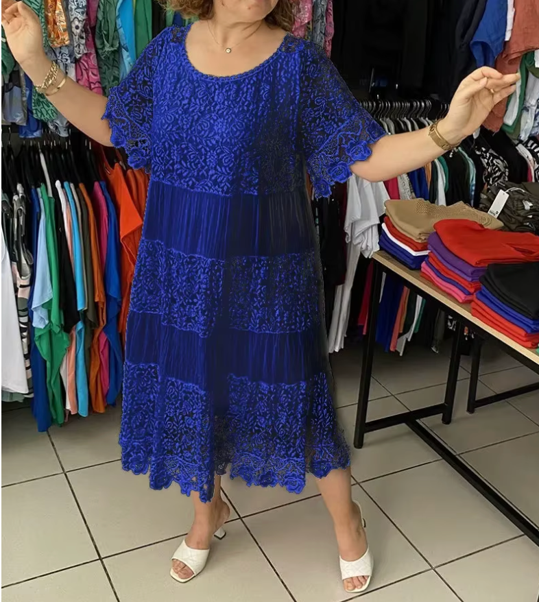 Vestido Karmella - De Renda Leve e Soltinho (Verão 2026)